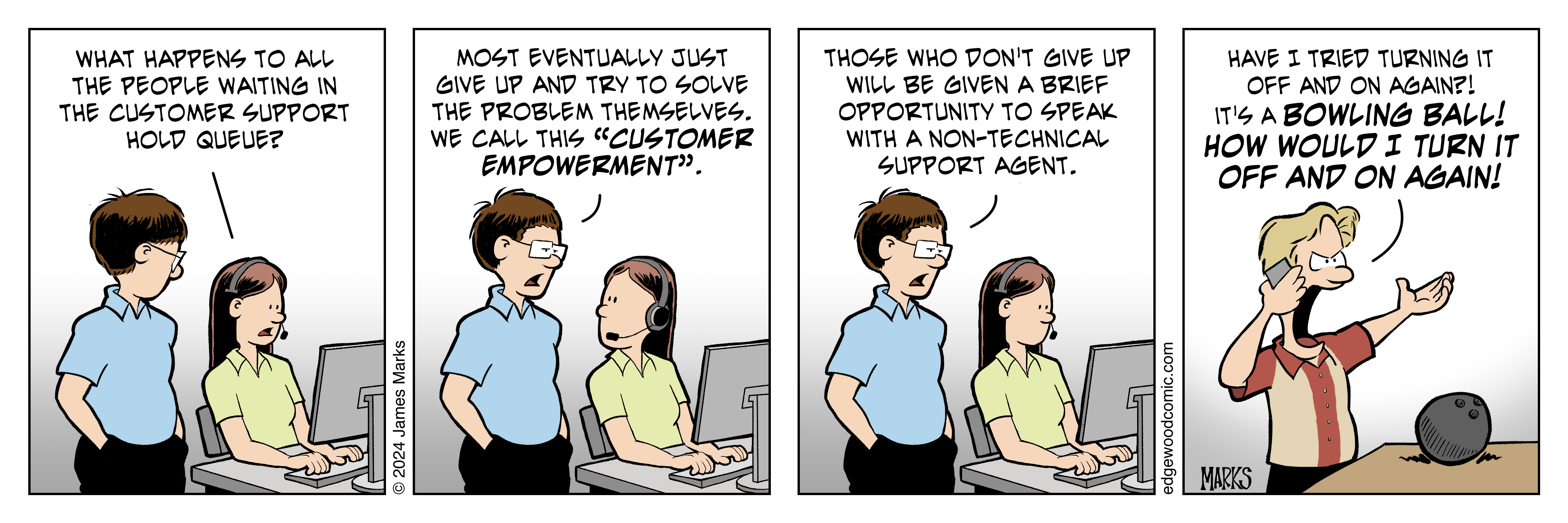 Customer support 2 comic strip